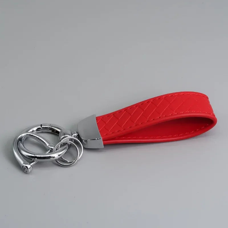 Braided Leather Key Chain