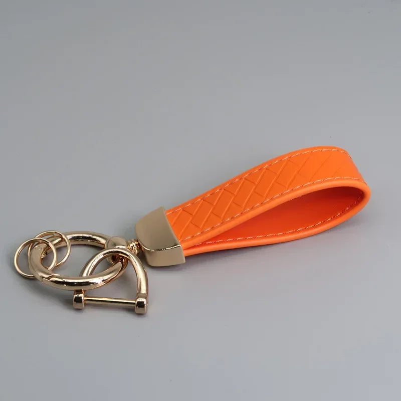 Braided Leather Key Chain