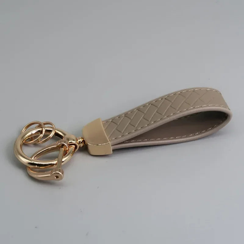 Braided Leather Key Chain