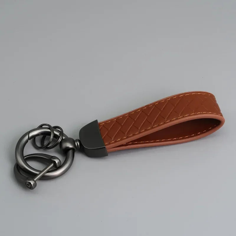 Braided Leather Key Chain