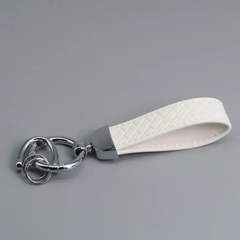 Braided Leather Key Chain