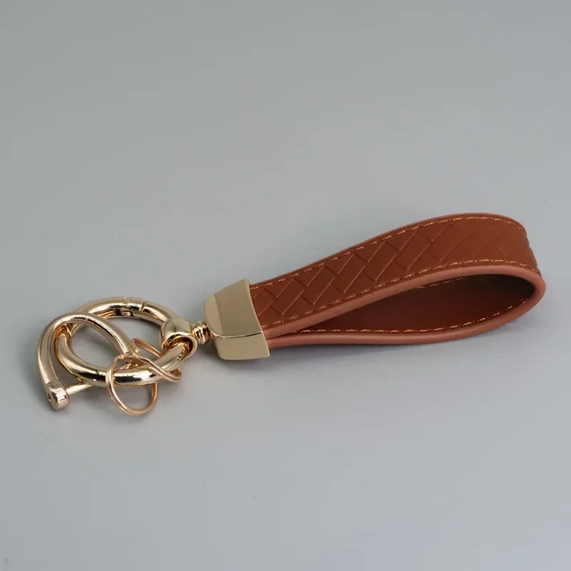 Braided Leather Key Chain