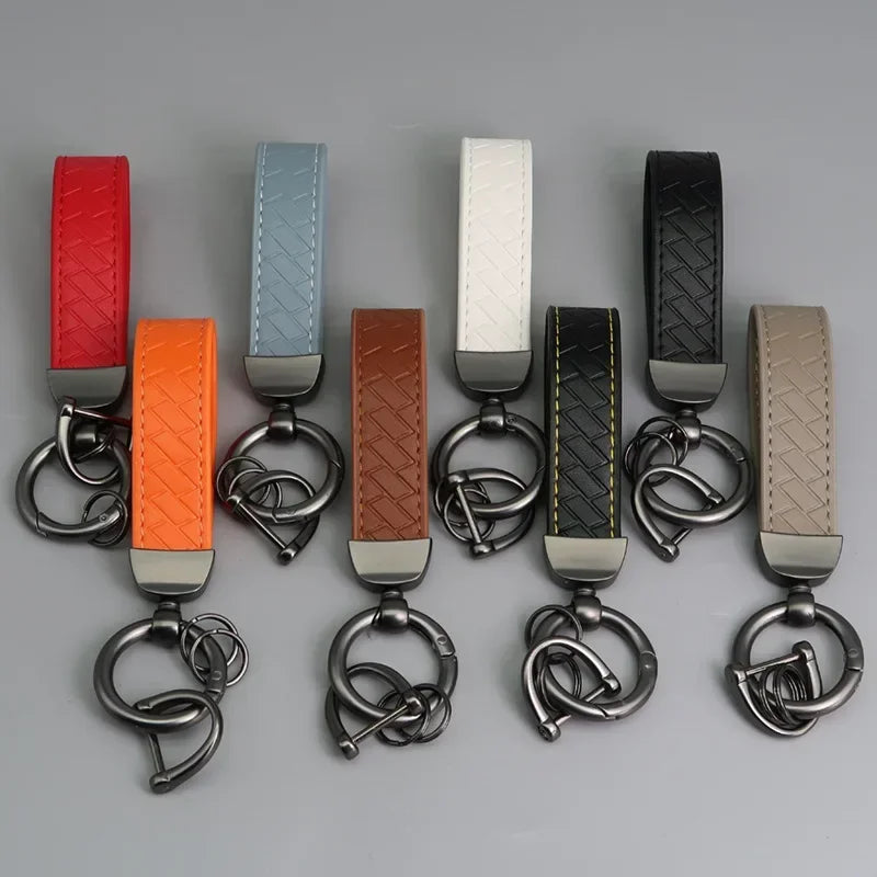 Braided Leather Key Chain