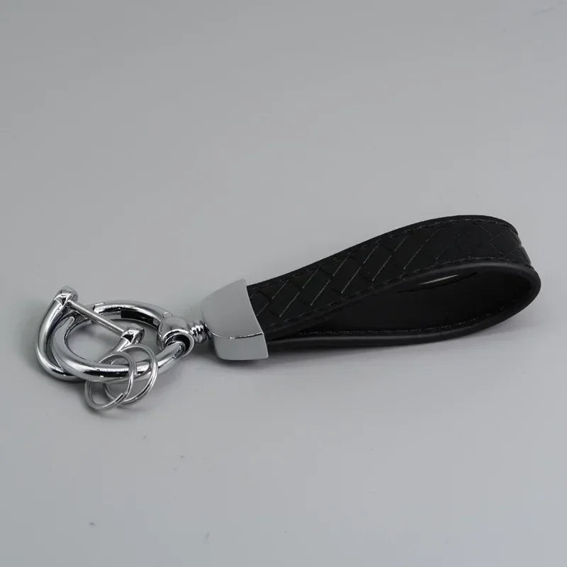 Braided Leather Key Chain