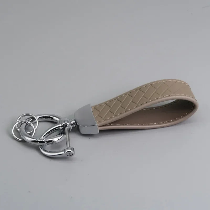 Braided Leather Key Chain