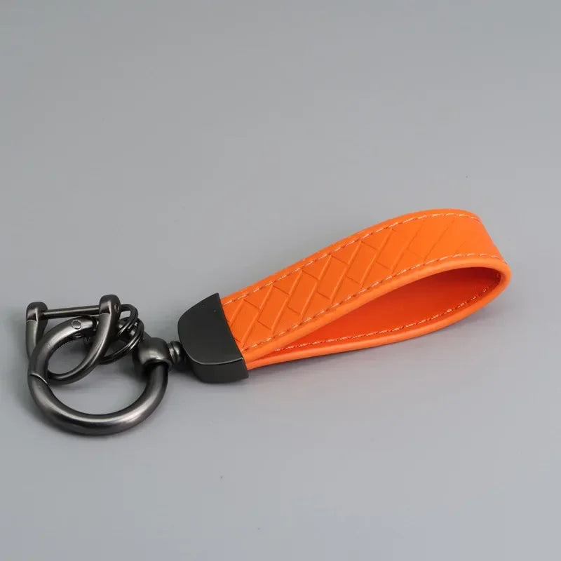 Braided Leather Key Chain