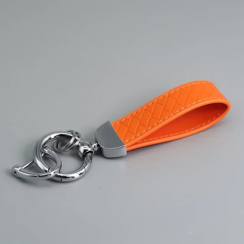 Braided Leather Key Chain