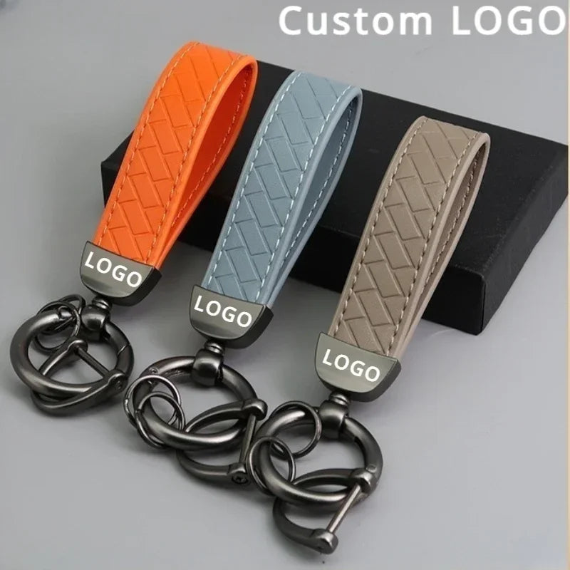 Braided Leather Key Chain
